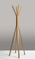 16.5" x 16.5" x 68.25" Natural Coat Rack